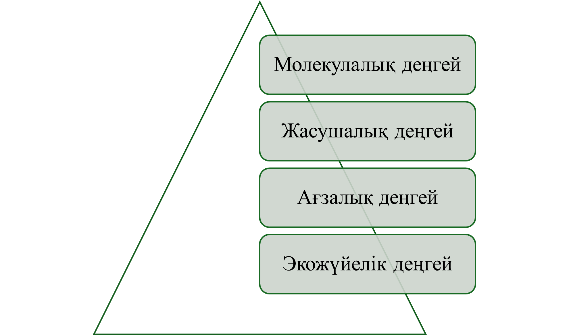 Биожүйелердің ұйымдасу деңгейлері